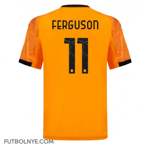 Camiseta AS Roma Evan Ferguson #11 Visitante Equipación 2025-26 manga corta